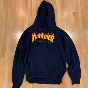 Navy Blue Thrasher Hoodie Size Medium